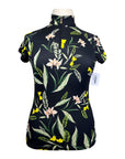 Kastel Signature Short Sleeve Shirt in Navy Lilies