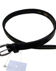 Tory Leather Fancy Stitched Belt in Black