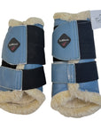 LeMieux Fleece Lined Brushing Boots in Ice Blue