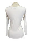 CALLIDAE The Long Sleeve Tech V Neck in White
