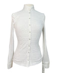 Equiline Embossed Show Shirt in White