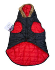 Fashion Pet Reversible Dog Jacket in Black/Red