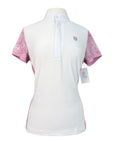 Romfh 'Schuyler' Short Sleeve Show Shirt in White/Pink Ivy