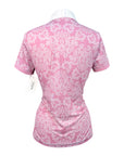 Romfh 'Schuyler' Short Sleeve Show Shirt in White/Pink Ivy