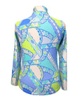 G Lifestyle Long Sleeve Sun Shirt in Monte Carlo Aqua Peri