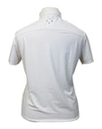 Vala Elsa Mesh Short Sleeve Zip in White