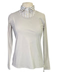 Callidae 'The Practice' Long Sleeve Shirt in Sand/Ocean Stripe - Women's Large