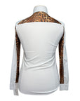 RJ Classics Women's 'Carly' 37.5 Show Shirt in White/Leopard