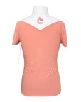CRINIĒRE 'Margot' Short Sleeve Show Shirt in Peach