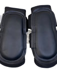 Kensington Boots in Black/Plaid Straps