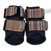 Kensington Boots in Black/Plaid Straps