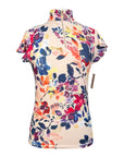 Kastel Denmark Flutter Sleeve Shirt in Watercolor Floral