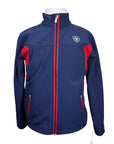 Ariat Team Softshell Jacket in Navy/Red