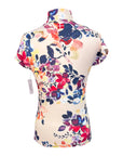 Kastel Denmark Flutter Sleeve Shirt in Watercolor Floral