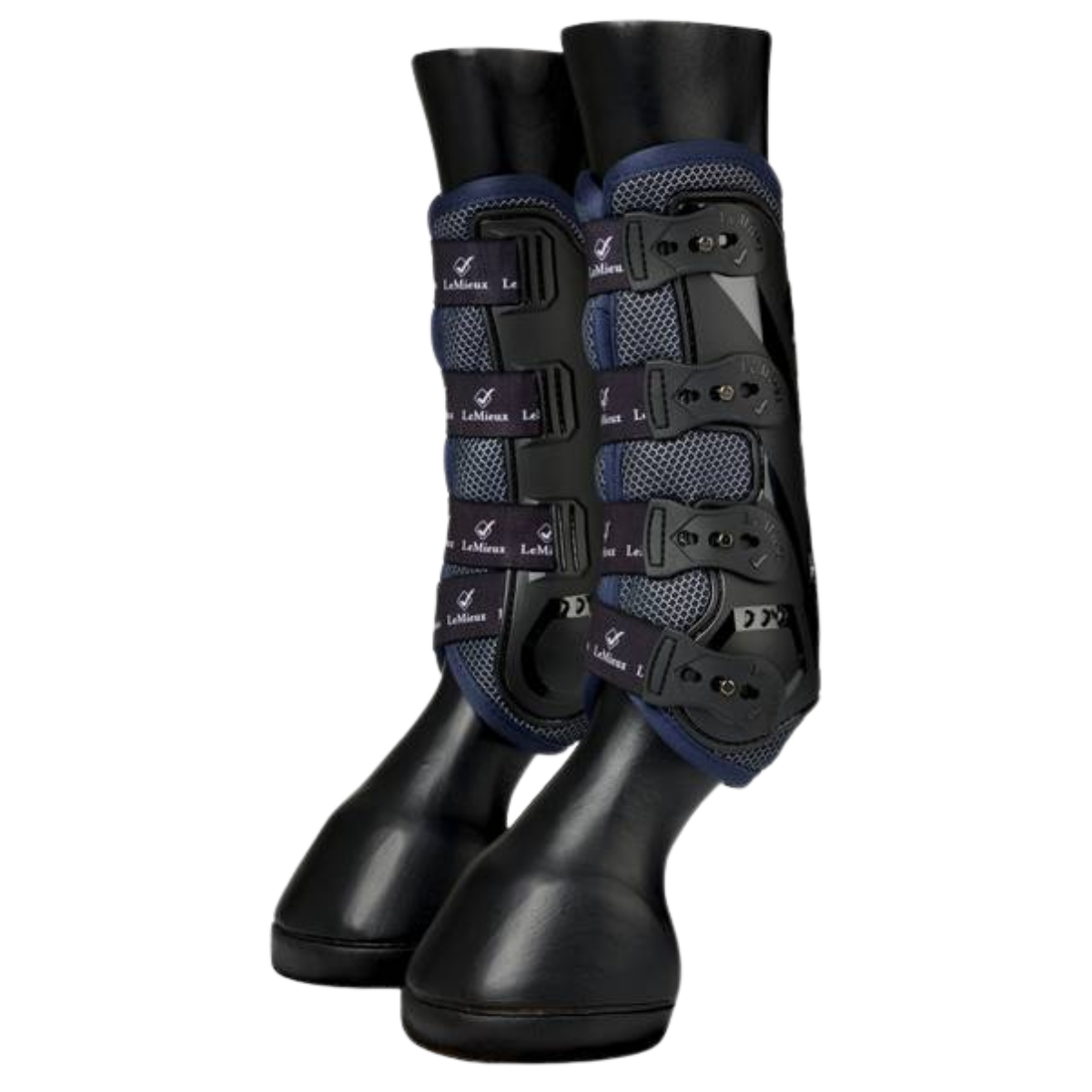 LeMieux Ultra Mesh Snug Front Boots in Dark Navy
