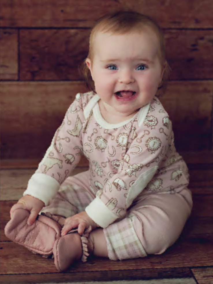 Mini Britches Long Sleeve Onesie in Let's Show - Children's 18-24 mo