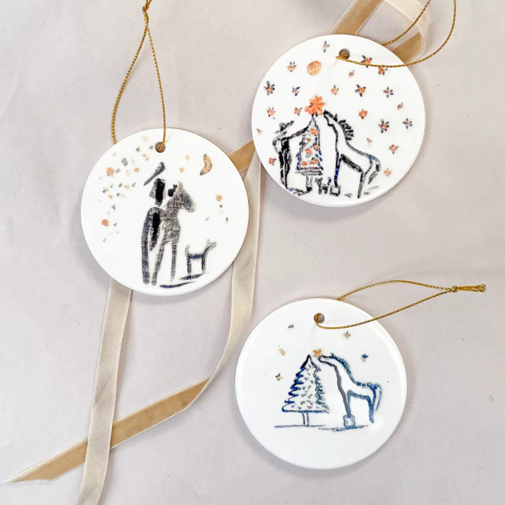 Bettina Norton Ceranmic Christmas Ornament Set