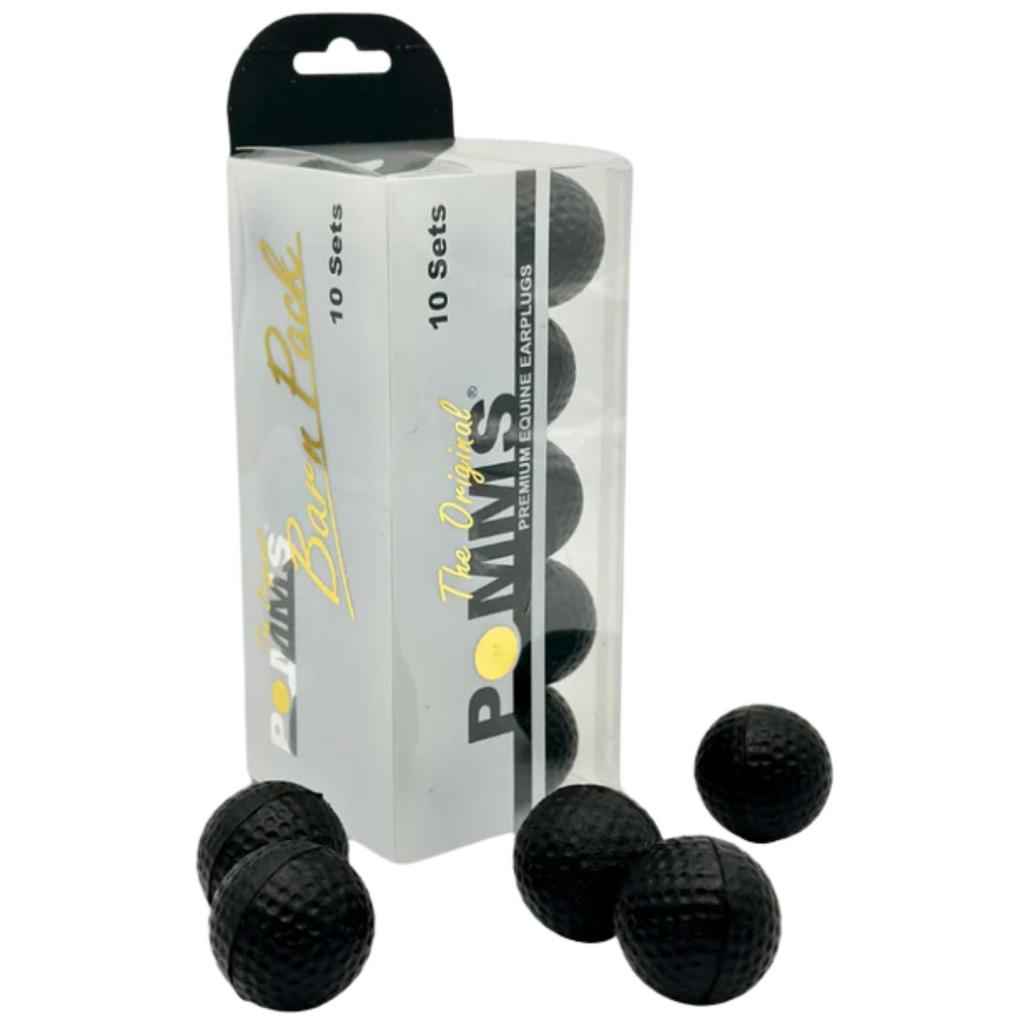 POMMS Ear Plugs Barn Pack in Black