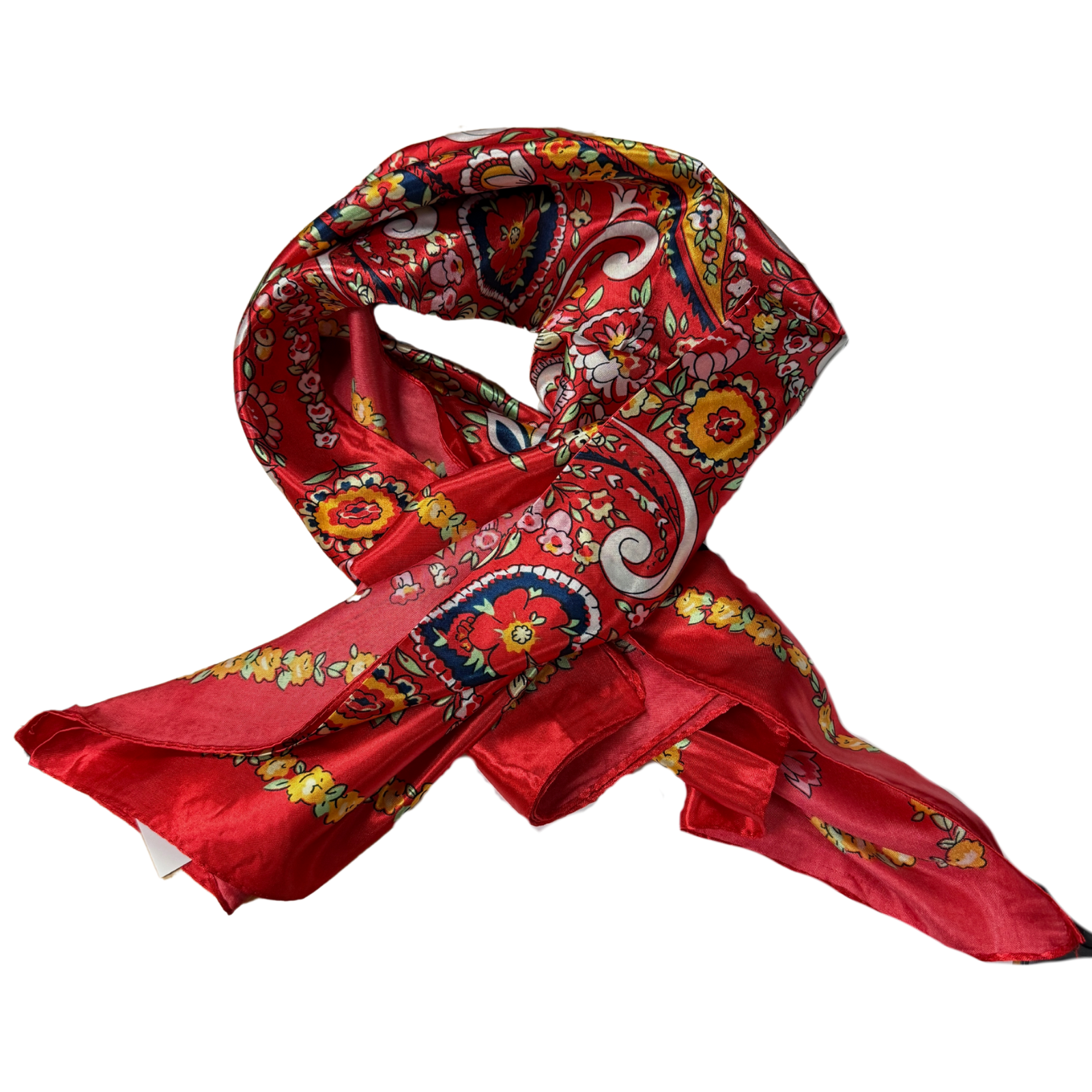 red paisley scarf knit mini dress FARM RIO New in package