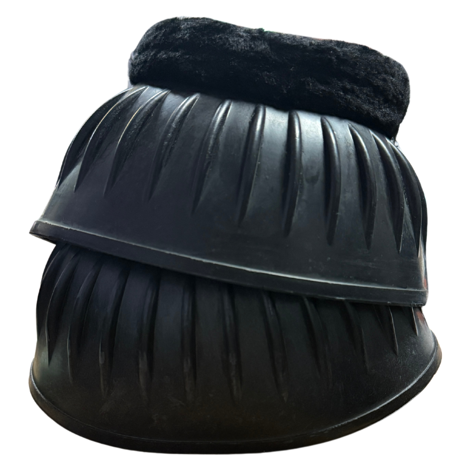 Equi-Essentials Fleece Ribbed Bell Boots in Black
