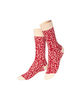 Red salami patterned socks.