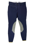 Callidae 'The C Breech' Knee Patch Breeches in Navy