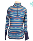 Kerrits Long Sleeve Winter Shirt in Blue Jumpers