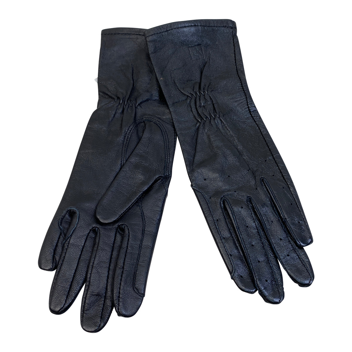 SSG Long Cuff Leather Show Gloves in Black