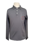 Cavalleria Toscana 'Tokyo Cotton L/S Polo' in Grey