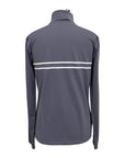 Cavalleria Toscana Printed Stripe CT Logo L/S Jersey in Grey/White