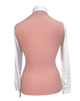 IAGO Long Sleeve Mesh Show Shirt in Dusty Rose