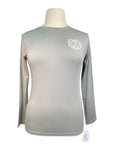 TKEQ 'Crest' Sustainable Long Sleeve Shirt in Silver