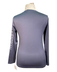 TKEQ 'Crest' Sustainable Long Sleeve Shirt in Dark Grey