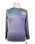 TKEQ 'Crest' Sustainable Long Sleeve Shirt in Dark Grey
