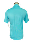 Ariat Men's Fashion Print Short Sleeve Polo in Miami Aqua