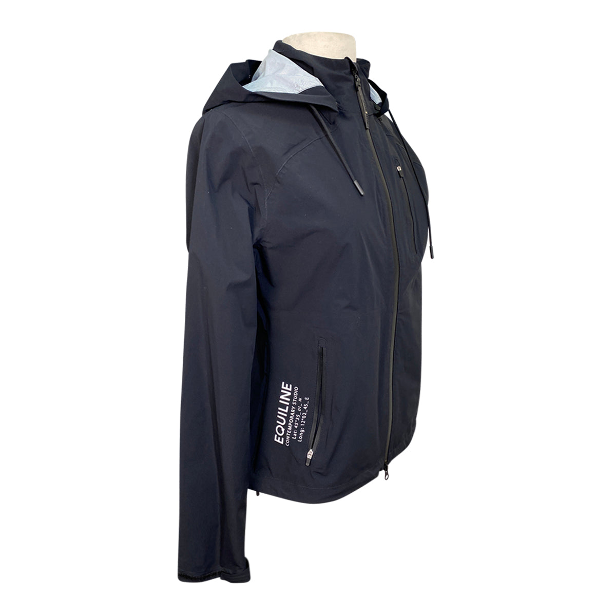 Equiline &#39;Catec&#39; Waterproof Raincoat in Black