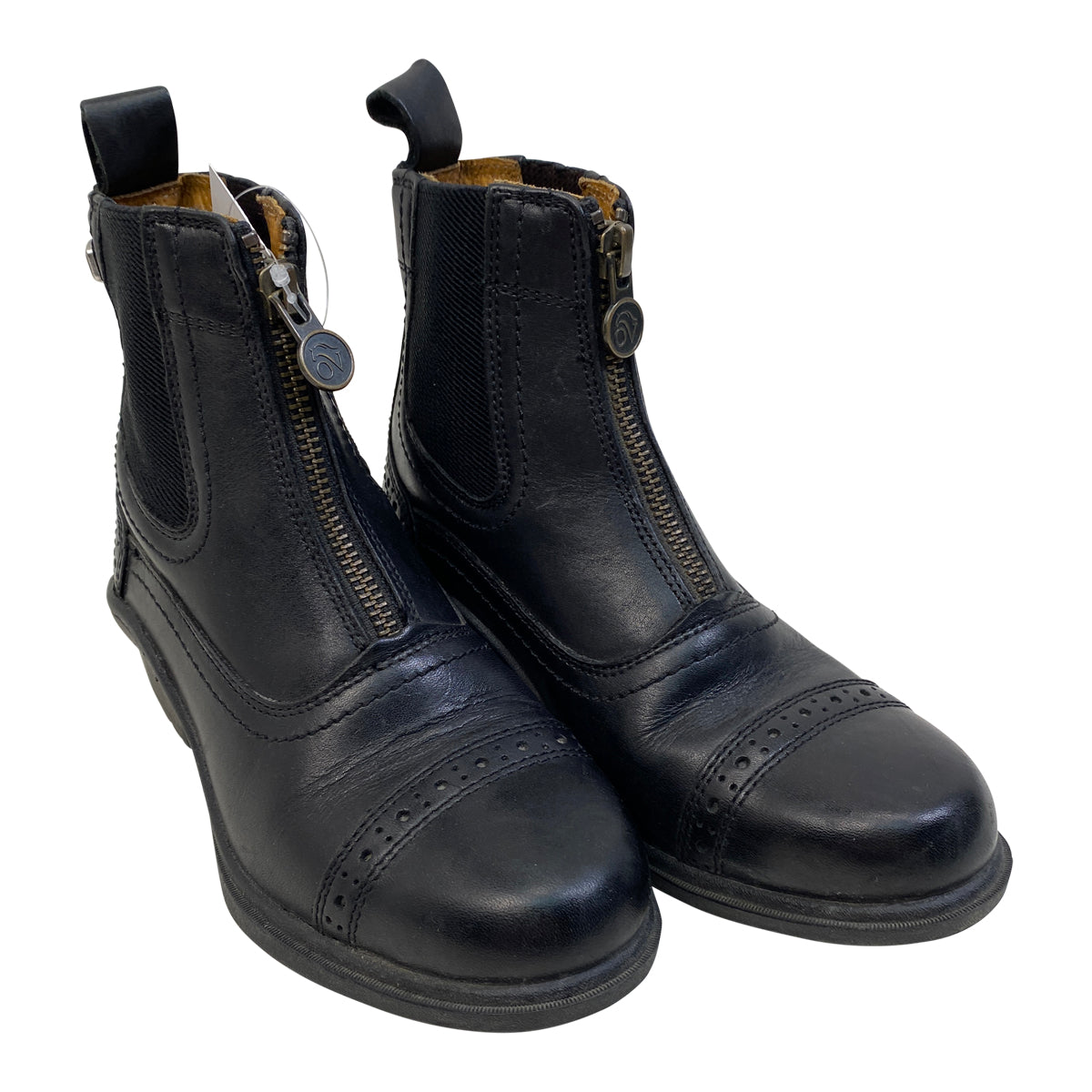 Ovation Kids' 'Tuscany' Zip Paddock Boots in Black