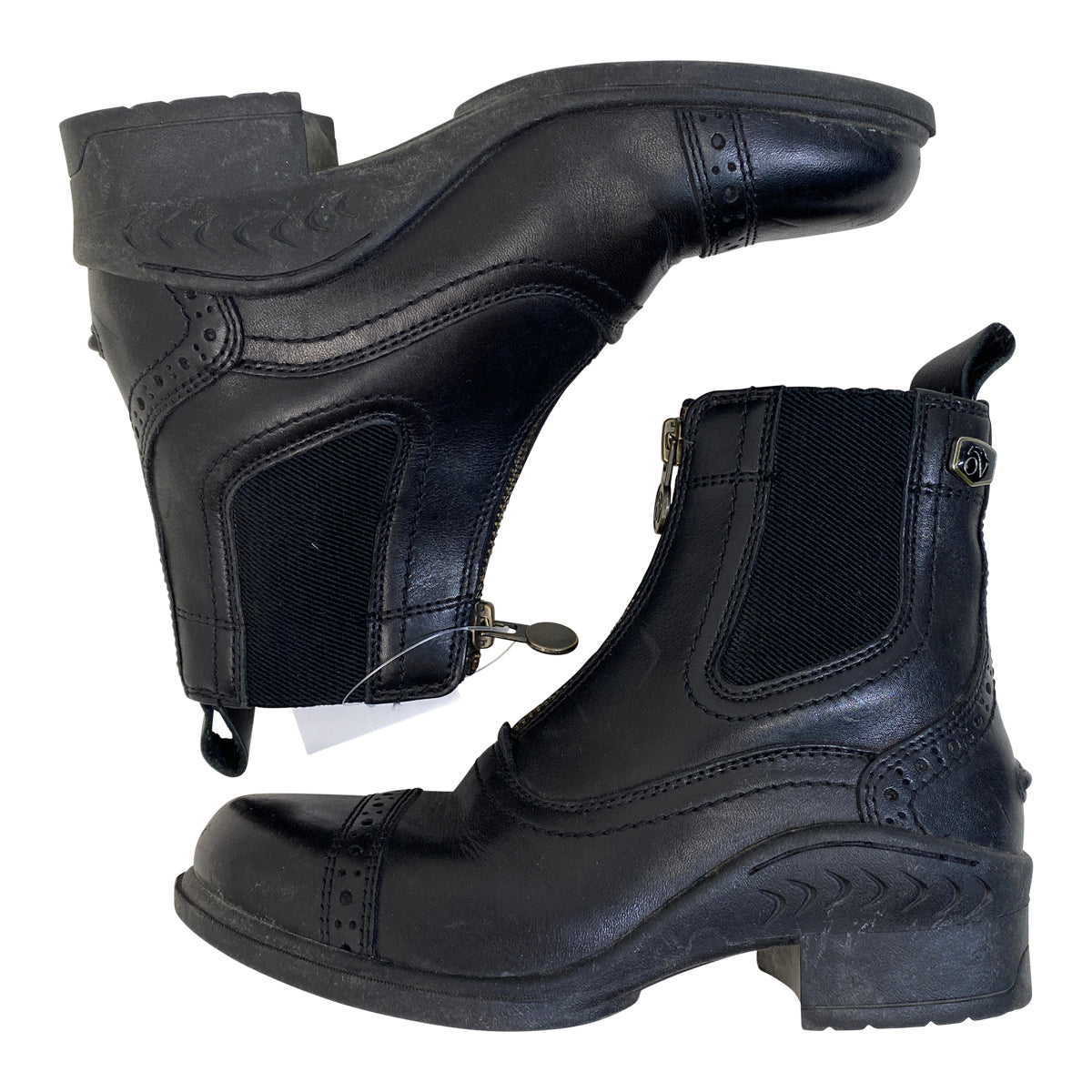 Ovation Kids' 'Tuscany' Zip Paddock Boots in Black