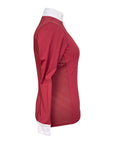 Hunt Club 'Sterling' Competition Shirt in Bordeaux - Women's XS