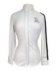 Pénélope Leprevost Equestrian 'The Show Shirt' Competition Shirt in White/Black - Women's XS