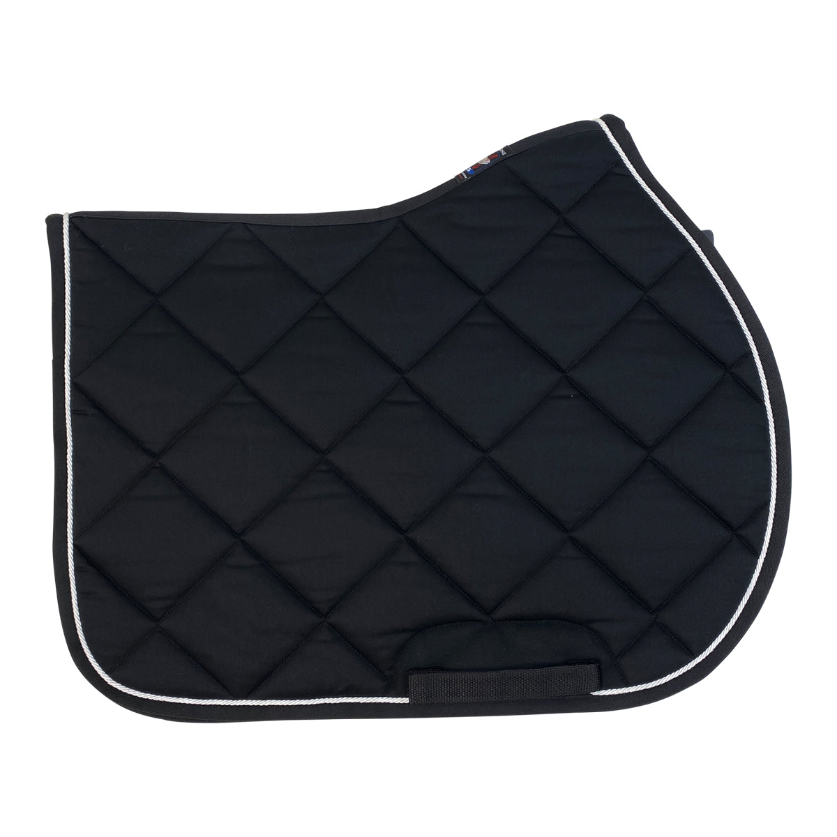 Equiline EGRIT &#39;Rombo&#39; Saddle Pad in Black/White Piping
