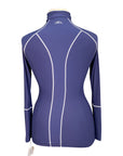 GhoDho 'Alia' Performance Shirt in Navy/White