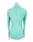 Asmar Equestrian Mesh 'Arwen' Show Shirt in White/Teal