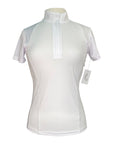 TKEQ The 'Sloan' Short Sleeve Competition Top in White