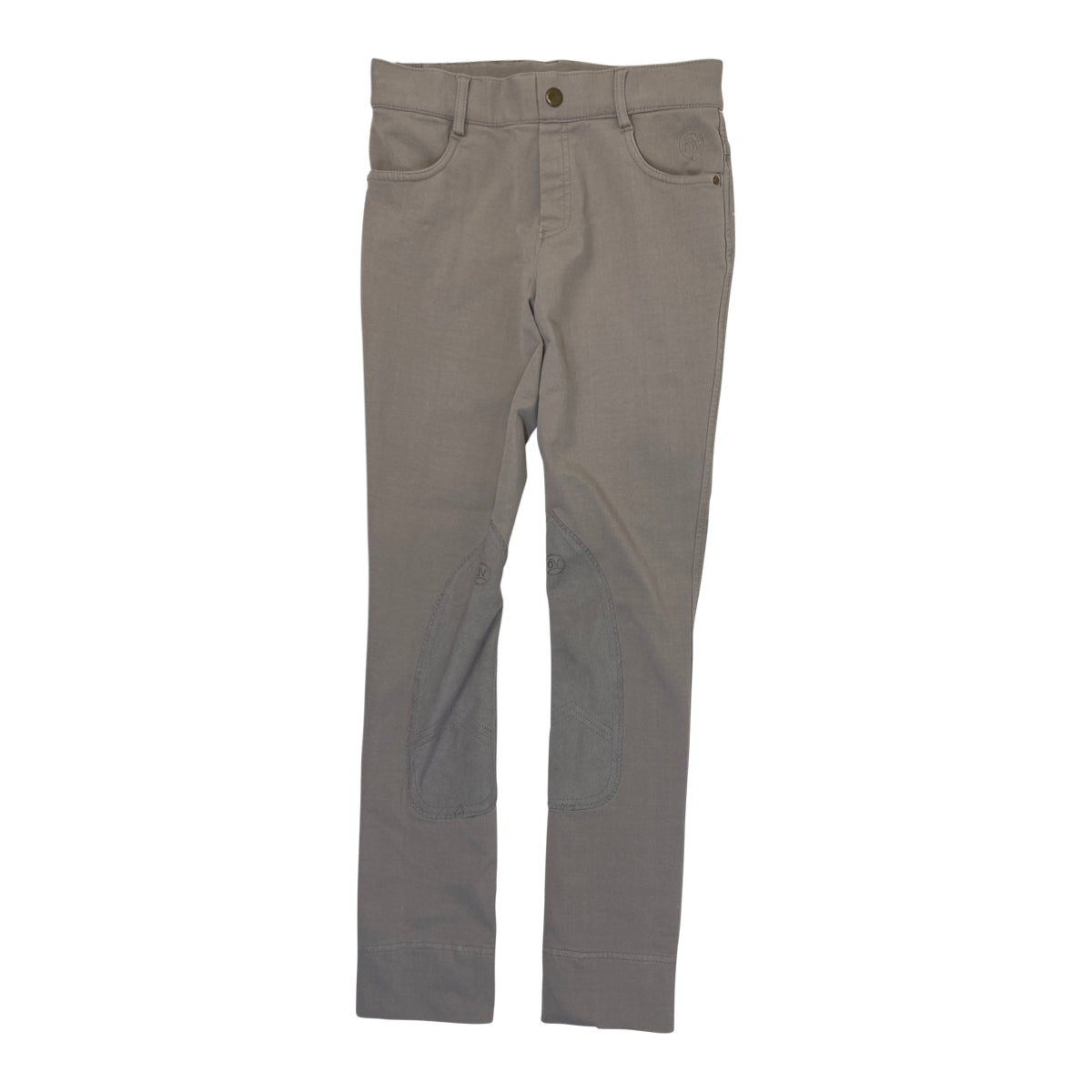 Ovation Kids Pull-On Knee Patch Breeches in Tan