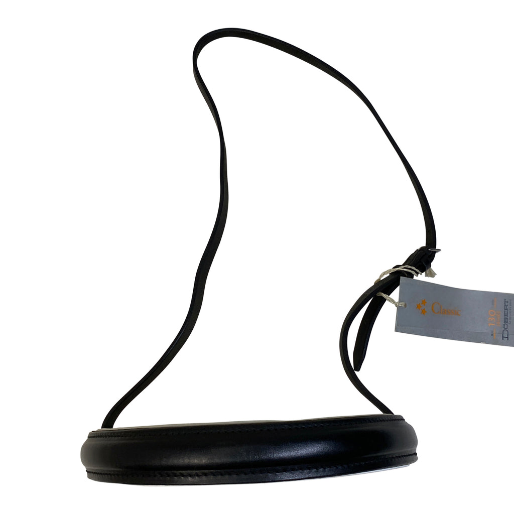 Dobert 'Classic' Padded Crank Noseband in Black/White - Oversize