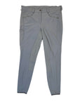 Front of Pikeur 'Laure' Full Grip Breeches in Light Grey