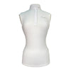 Kingsland 'Paisely' Sleeveless Show Shirt in White Shimmer