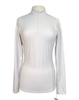 TKEQ 'Quinn' Long Sleeve Shirt in White - Women's Small
