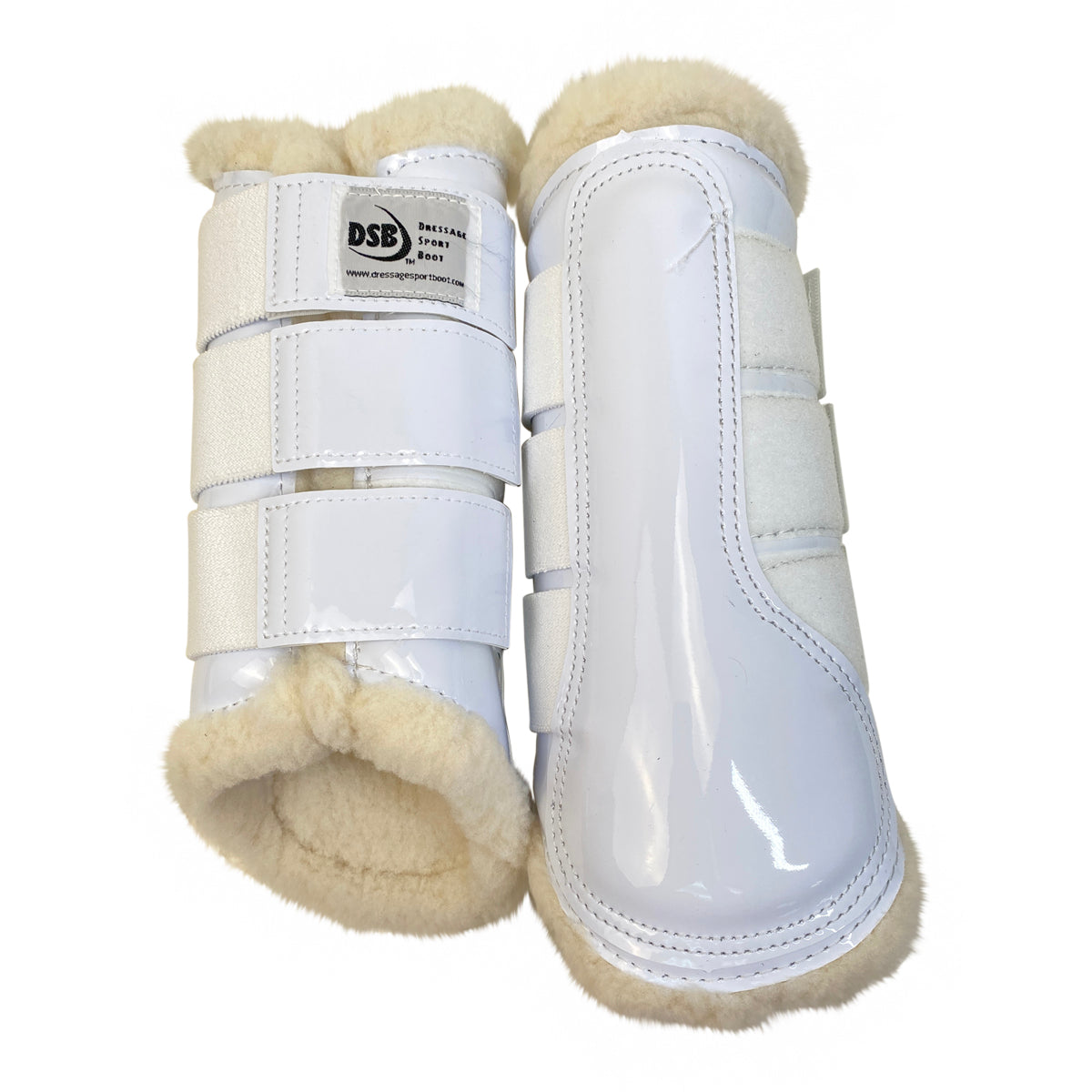 White glossy boots hotsell